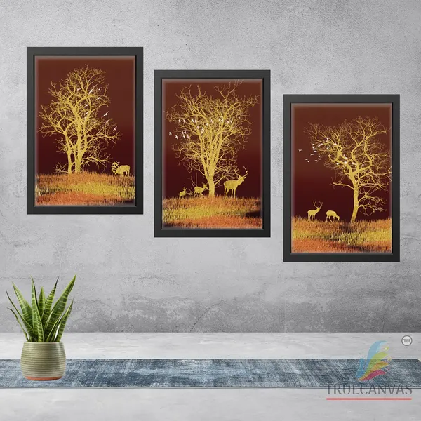 Black__Abstract_Canvas_Painting_Set_Of_3_Wall_Hanging_Frame_|_For_Home,_Living_Room_Gallery_&_Office,_Black,_Size_-_13.50_X_19.50_Inch,_Sf038