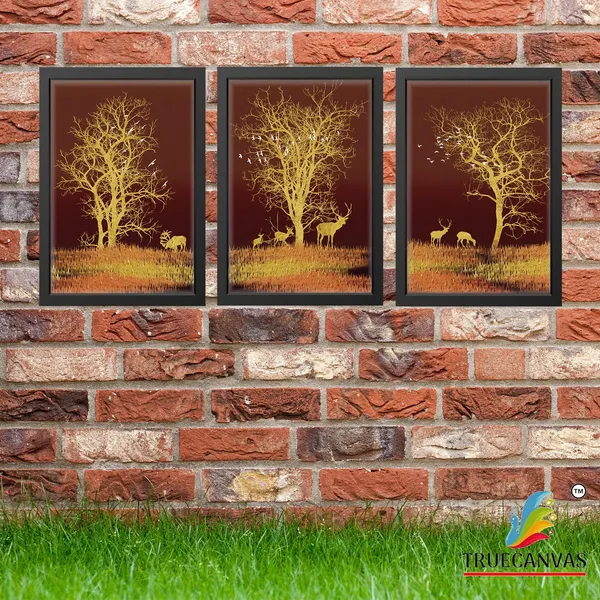 Black__Abstract_Canvas_Painting_Set_Of_3_Wall_Hanging_Frame_|_For_Home,_Living_Room_Gallery_&_Office,_Black,_Size_-_13.50_X_19.50_Inch,_Sf038