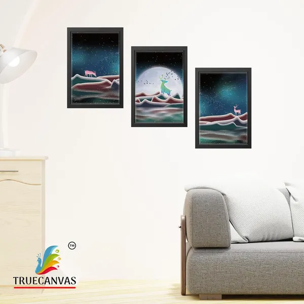 Black__Abstract_Canvas_Painting_Set_Of_3_Wall_Hanging_Frame_|_For_Home,_Living_Room_Gallery_&_Office,_Black,_Size_-_13.50_X_19.50_Inch,_Sf042