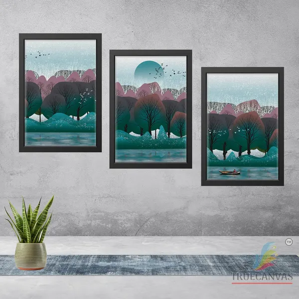 Black__Abstract_Canvas_Painting_Set_Of_3_Wall_Hanging_Frame_|_For_Home,_Living_Room_Gallery_&_Office,_Black,_Size_-_13.50_X_19.50_Inch,_Sf046