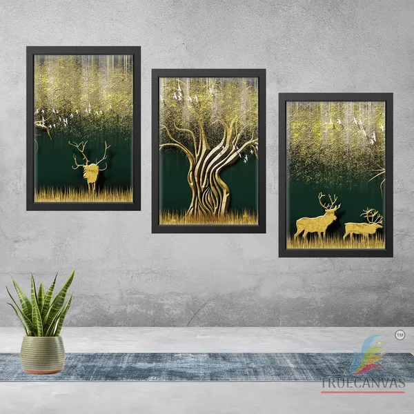 Black__Abstract_Canvas_Painting_Set_Of_3_Wall_Hanging_Frame_|_For_Home,_Living_Room_Gallery_&_Office,_Black,_Size_-_13.50_X_19.50_Inch,_Sf047