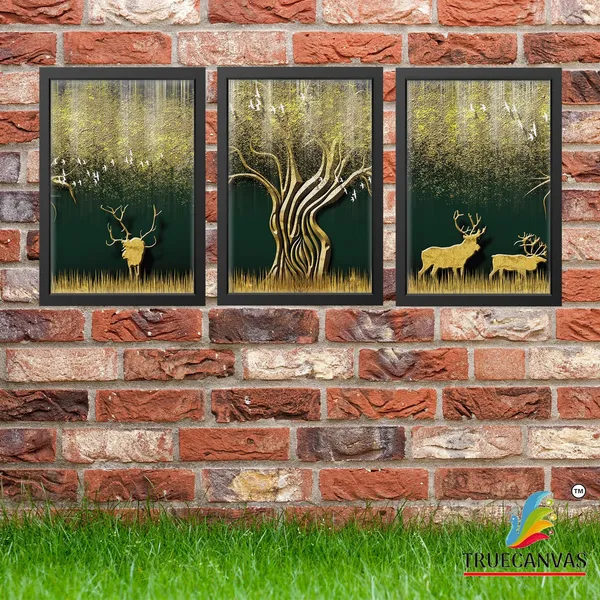 Black__Abstract_Canvas_Painting_Set_Of_3_Wall_Hanging_Frame_|_For_Home,_Living_Room_Gallery_&_Office,_Black,_Size_-_13.50_X_19.50_Inch,_Sf047