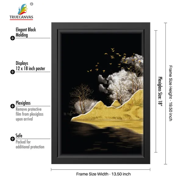 Black__Abstract_Canvas_Painting_Set_Of_3_Wall_Hanging_Frame_|_For_Home,_Living_Room_Gallery_&_Office,_Black,_Size_-_13.50_X_19.50_Inch,_Sf050
