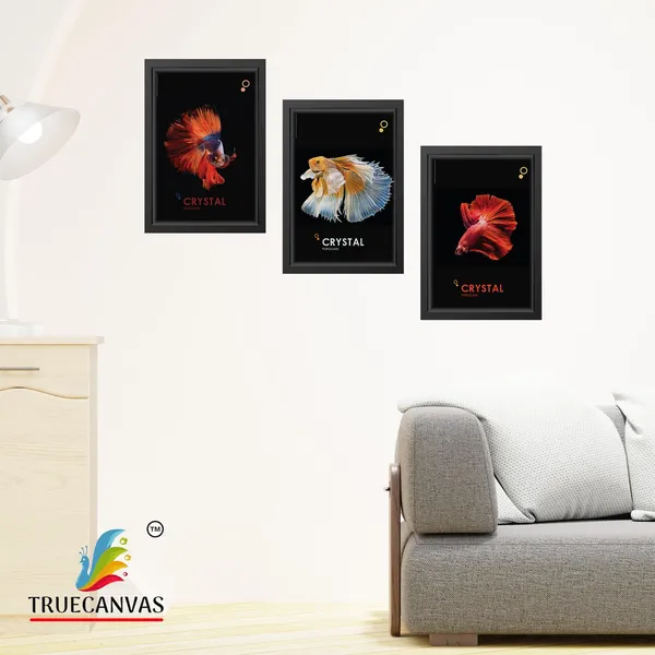 Black__Abstract_Canvas_Painting_Set_Of_3_Wall_Hanging_Frame_|_For_Home,_Living_Room_Gallery_&_Office,_Black,_Size_-_13.50_X_19.50_Inch,_Sf053