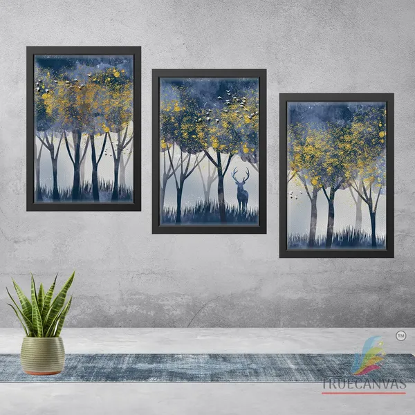 Multicolor_Abstract_Canvas_Painting_Set_Of_3_Wall_Hanging_Frame_|_For_Home,_Living_Room_Gallery_&_Office,_Black,_Size_-_13.50_X_19.50_Inch,_Sf054