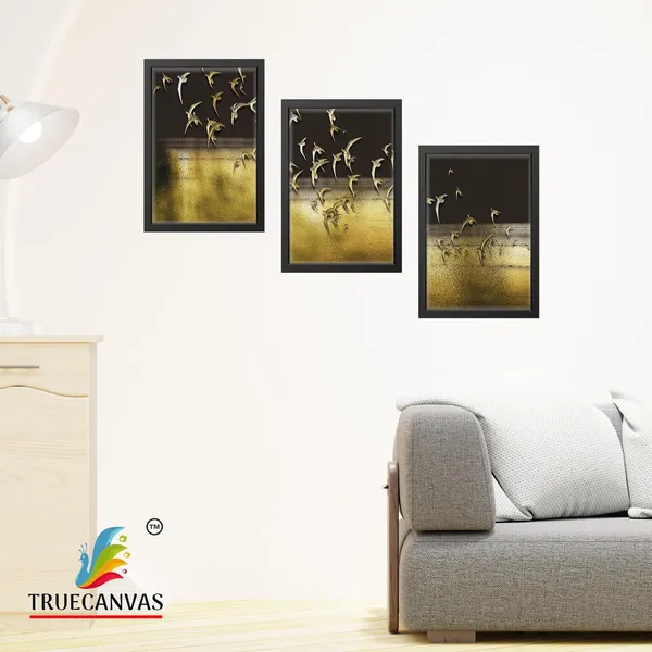 Black__Abstract_Canvas_Painting_Set_Of_3_Wall_Hanging_Frame_|_For_Home,_Living_Room_Gallery_&_Office,_Black,_Size_-_13.50_X_19.50_Inch,_Sf056