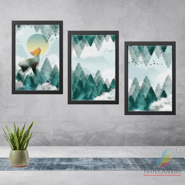 Black__Abstract_Canvas_Painting_Set_Of_3_Wall_Hanging_Frame_|_For_Home,_Living_Room_Gallery_&_Office,_Black,_Size_-_13.50_X_19.50_Inch,_Sf060