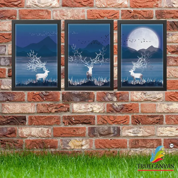 Black__Abstract_Canvas_Painting_Set_Of_3_Wall_Hanging_Frame_|_For_Home,_Living_Room_Gallery_&_Office,_Black,_Size_-_13.50_X_19.50_Inch,_Sf061