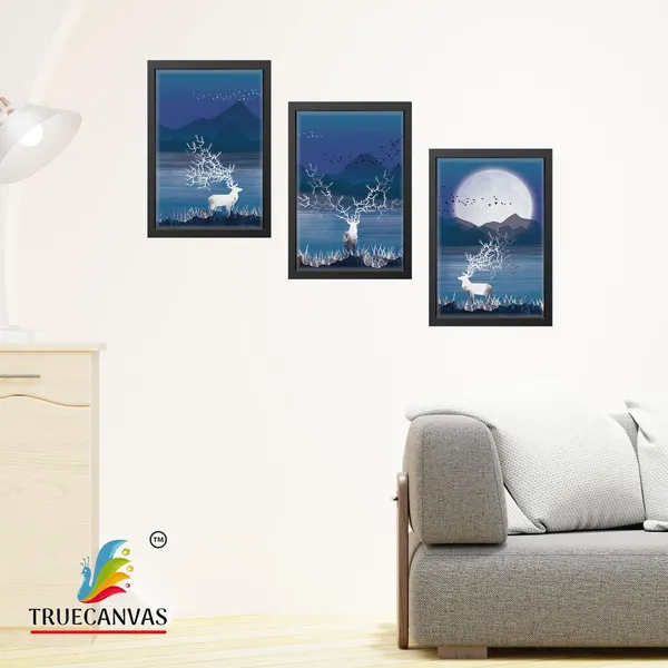 Black__Abstract_Canvas_Painting_Set_Of_3_Wall_Hanging_Frame_|_For_Home,_Living_Room_Gallery_&_Office,_Black,_Size_-_13.50_X_19.50_Inch,_Sf061