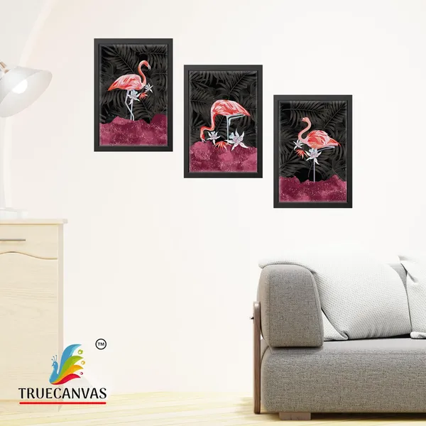 Black__Abstract_Canvas_Painting_Set_Of_3_Wall_Hanging_Frame_|_For_Home,_Living_Room_Gallery_&_Office,_Black,_Size_-_13.50_X_19.50_Inch,_Sf064