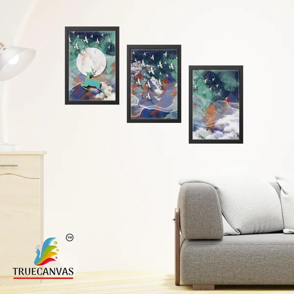 Black__Abstract_Canvas_Painting_Set_Of_3_Wall_Hanging_Frame_|_For_Home,_Living_Room_Gallery_&_Office,_Black,_Size_-_13.50_X_19.50_Inch,_Sf065