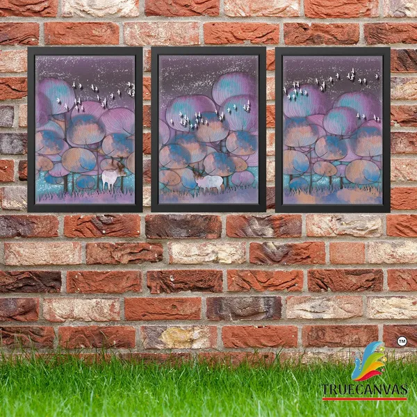 Black__Abstract_Canvas_Painting_Set_Of_3_Wall_Hanging_Frame_|_For_Home,_Living_Room_Gallery_&_Office,_Black,_Size_-_13.50_X_19.50_Inch,_Sf066