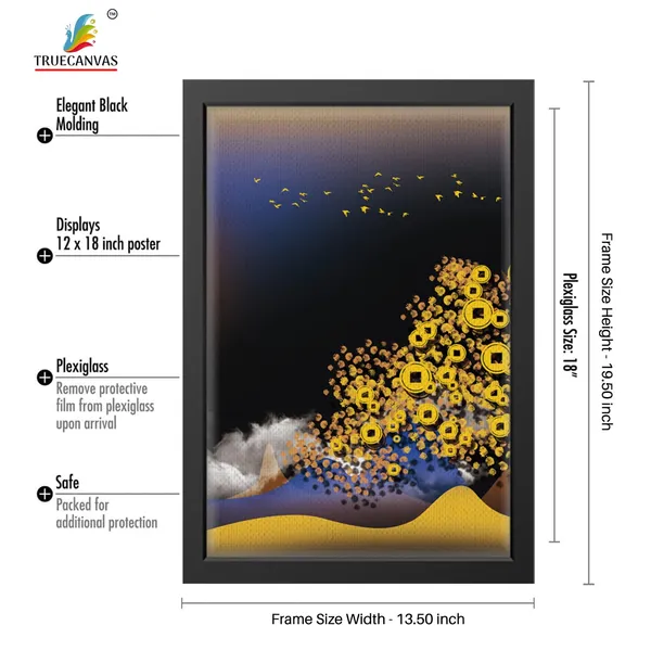 Black__Abstract_Canvas_Painting_Set_Of_3_Wall_Hanging_Frame_|_For_Home,_Living_Room_Gallery_&_Office,_Black,_Size_-_13.50_X_19.50_Inch,_Sf070