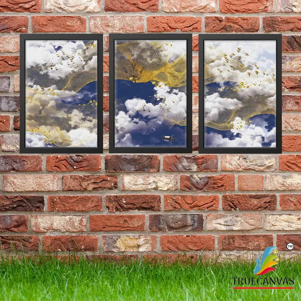 Black__Abstract_Canvas_Painting_Set_Of_3_Wall_Hanging_Frame_|_For_Home,_Living_Room_Gallery_&_Office,_Black,_Size_-_13.50_X_19.50_Inch,_Sf071