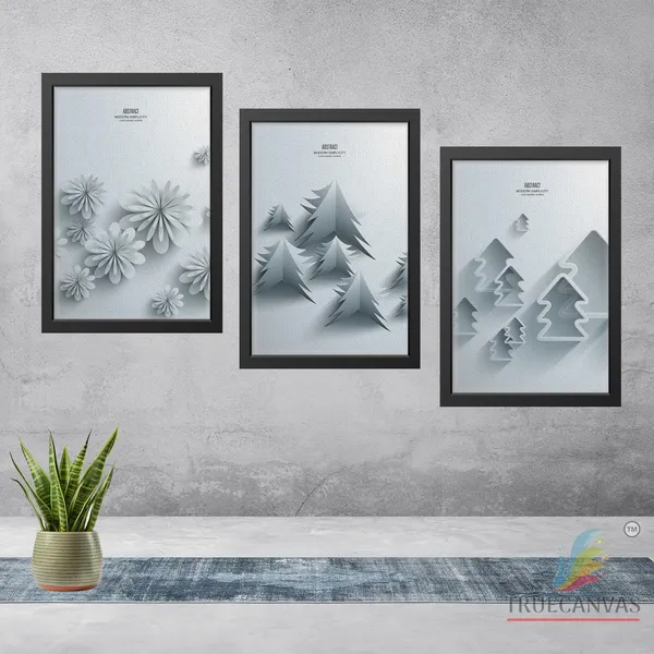 Black__Abstract_Canvas_Painting_Set_Of_3_Wall_Hanging_Frame_|_For_Home,_Living_Room_Gallery_&_Office,_Black,_Size_-_13.50_X_19.50_Inch,_Sf078