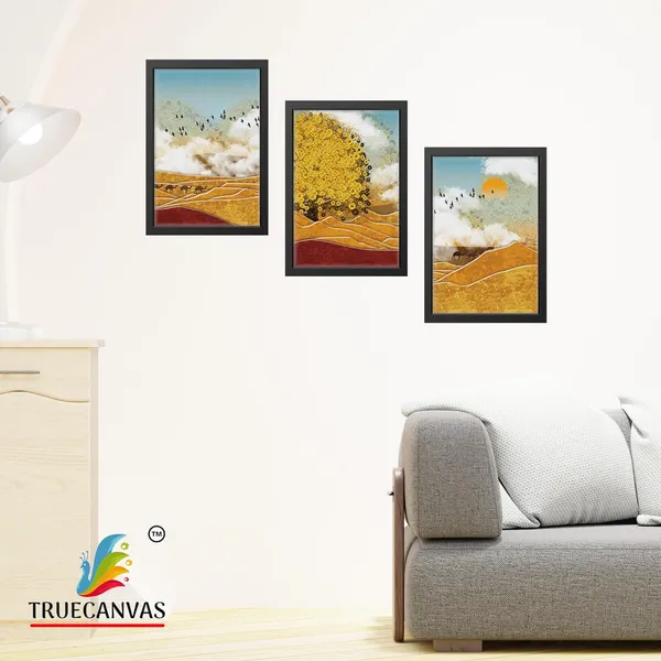 Black__Abstract_Canvas_Painting_Set_Of_3_Wall_Hanging_Frame_|_For_Home,_Living_Room_Gallery_&_Office,_Black,_Size_-_13.50_X_19.50_Inch,_Sf080