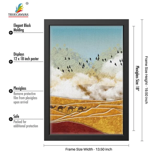 Black__Abstract_Canvas_Painting_Set_Of_3_Wall_Hanging_Frame_|_For_Home,_Living_Room_Gallery_&_Office,_Black,_Size_-_13.50_X_19.50_Inch,_Sf080