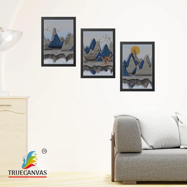 Black__Abstract_Canvas_Painting_Set_Of_3_Wall_Hanging_Frame_|_For_Home,_Living_Room_Gallery_&_Office,_Black,_Size_-_13.50_X_19.50_Inch,_Sf082