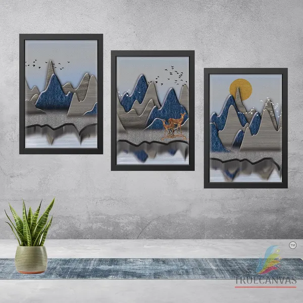 Black__Abstract_Canvas_Painting_Set_Of_3_Wall_Hanging_Frame_|_For_Home,_Living_Room_Gallery_&_Office,_Black,_Size_-_13.50_X_19.50_Inch,_Sf082