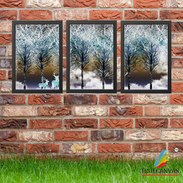 Black__Abstract_Canvas_Painting_Set_Of_3_Wall_Hanging_Frame_|_For_Home,_Living_Room_Gallery_&_Office,_Black,_Size_-_13.50_X_19.50_Inch,_Sf083