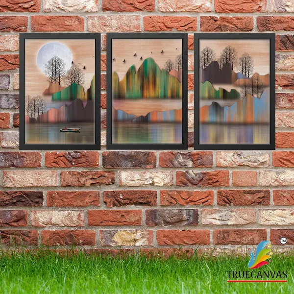 Black__Abstract_Canvas_Painting_Set_Of_3_Wall_Hanging_Frame_|_For_Home,_Living_Room_Gallery_&_Office,_Black,_Size_-_13.50_X_19.50_Inch,_Sf084