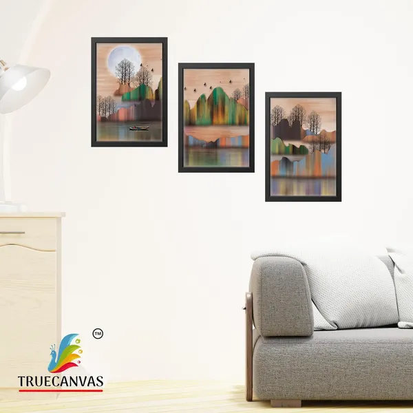 Black__Abstract_Canvas_Painting_Set_Of_3_Wall_Hanging_Frame_|_For_Home,_Living_Room_Gallery_&_Office,_Black,_Size_-_13.50_X_19.50_Inch,_Sf084