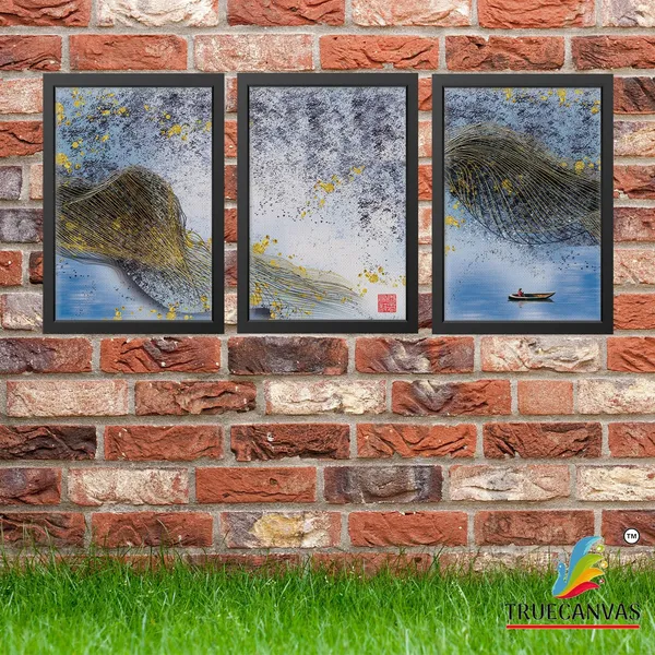 Black__Abstract_Canvas_Painting_Set_Of_3_Wall_Hanging_Frame_|_For_Home,_Living_Room_Gallery_&_Office,_Black,_Size_-_13.50_X_19.50_Inch,_Sf087