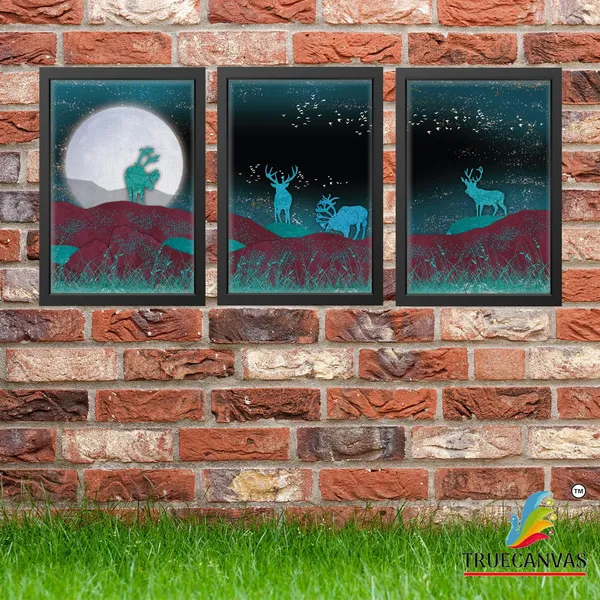 Black__Abstract_Canvas_Painting_Set_Of_3_Wall_Hanging_Frame_|_For_Home,_Living_Room_Gallery_&_Office,_Black,_Size_-_13.50_X_19.50_Inch,_Sf094