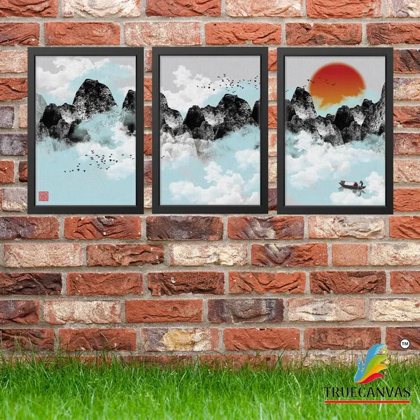 Black__Abstract_Canvas_Painting_Set_Of_3_Wall_Hanging_Frame_|_For_Home,_Living_Room_Gallery_&_Office,_Black,_Size_-_13.50_X_19.50_Inch,_Sf096