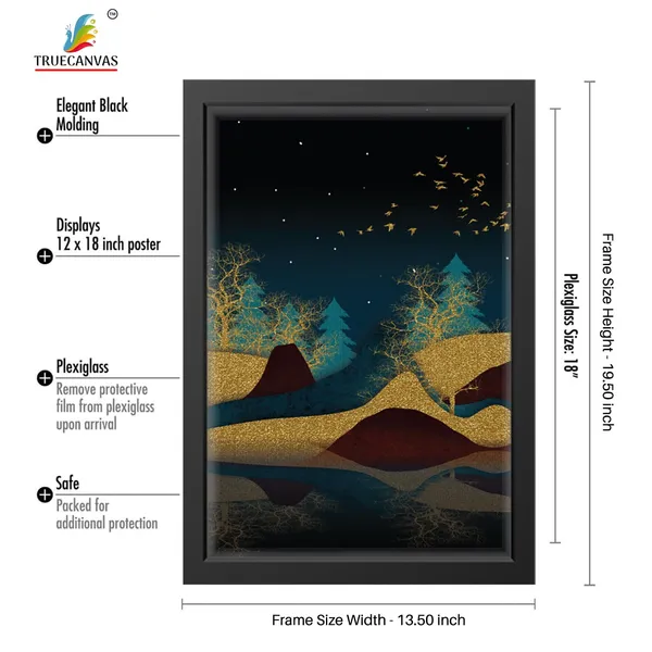 Black__Abstract_Canvas_Painting_Set_Of_3_Wall_Hanging_Frame_|_For_Home,_Living_Room_Gallery_&_Office,_Black,_Size_-_13.50_X_19.50_Inch,_Sf097