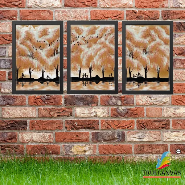 Black__Abstract_Canvas_Painting_Set_Of_3_Wall_Hanging_Frame_|_For_Home,_Living_Room_Gallery_&_Office,_Black,_Size_-_13.50_X_19.50_Inch,_Sf098