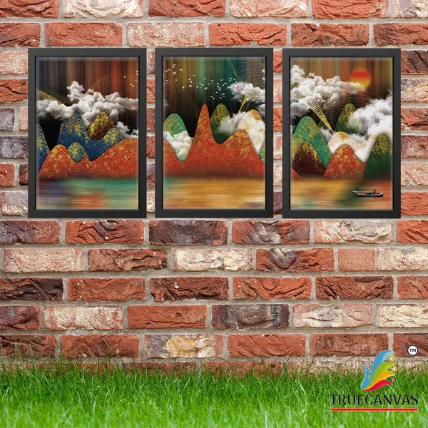 Black__Abstract_Canvas_Painting_Set_Of_3_Wall_Hanging_Frame_|_For_Home,_Living_Room_Gallery_&_Office,_Black,_Size_-_13.50_X_19.50_Inch,_Sf101