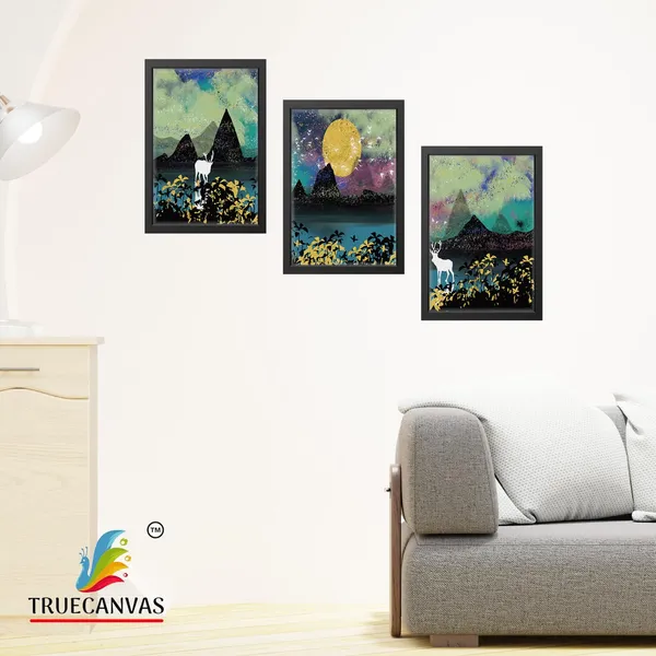 Black__Abstract_Canvas_Painting_Set_Of_3_Wall_Hanging_Frame_|_For_Home,_Living_Room_Gallery_&_Office,_Black,_Size_-_13.50_X_19.50_Inch,_Sf102