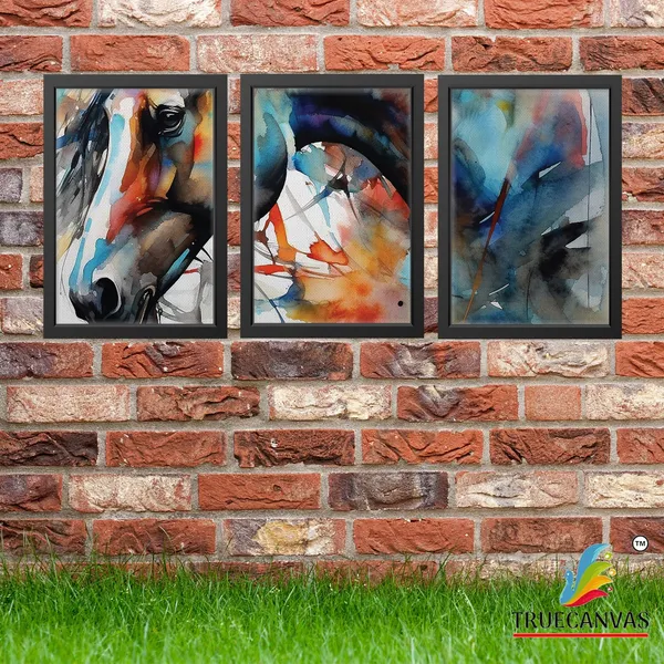Multicolor_Abstract_Canvas_Painting_Set_Of_3_Wall_Hanging_Frame_|_For_Home,_Living_Room_Gallery_&_Office,_Black,_Size_-_13.50_X_19.50_Inch,_Sf111