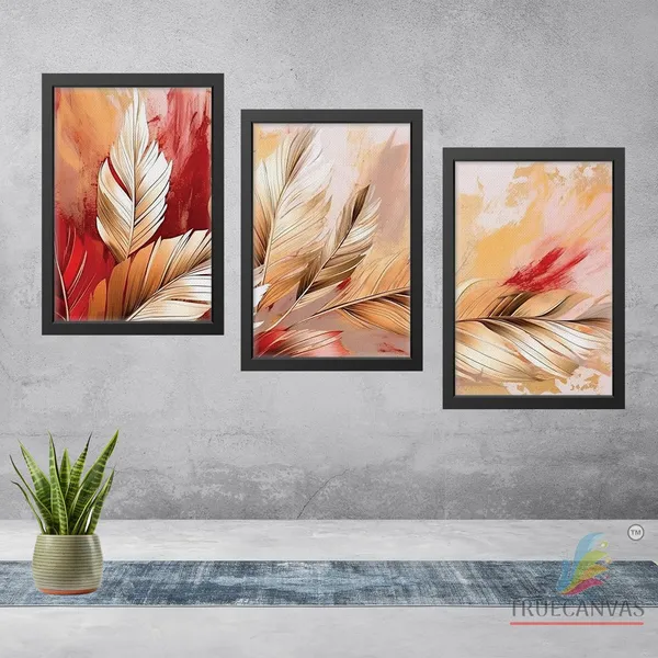 Black__Abstract_Canvas_Painting_Set_Of_3_Wall_Hanging_Frame_|_For_Home,_Living_Room_Gallery_&_Office,_Black,_Size_-_13.50_X_19.50_Inch,_Sf115