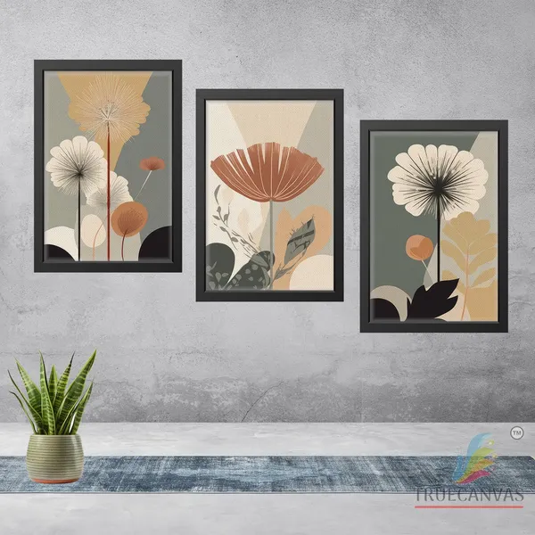 Black__Abstract_Canvas_Painting_Set_Of_3_Wall_Hanging_Frame_|_For_Home,_Living_Room_Gallery_&_Office,_Black,_Size_-_13.50_X_19.50_Inch,_Sf116