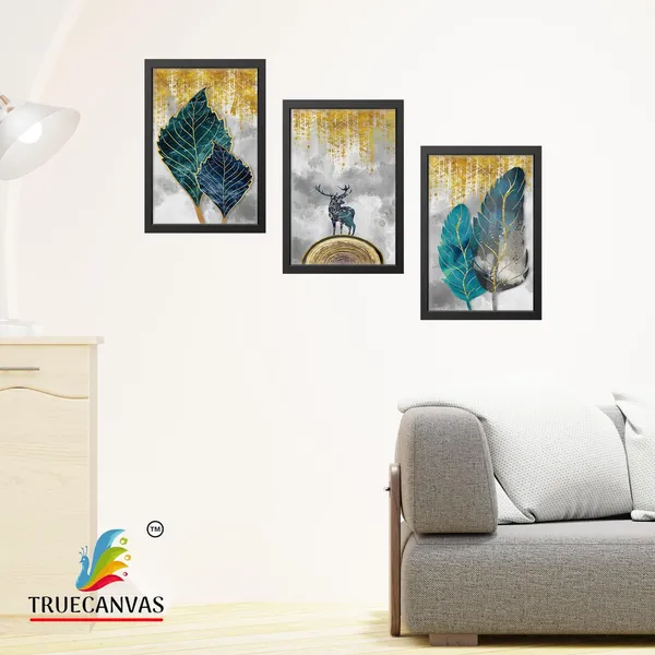 Black__Abstract_Canvas_Painting_Set_Of_3_Wall_Hanging_Frame_|_For_Home,_Living_Room_Gallery_&_Office,_Black,_Size_-_13.50_X_19.50_Inch,_Sf117