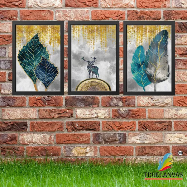 Black__Abstract_Canvas_Painting_Set_Of_3_Wall_Hanging_Frame_|_For_Home,_Living_Room_Gallery_&_Office,_Black,_Size_-_13.50_X_19.50_Inch,_Sf117