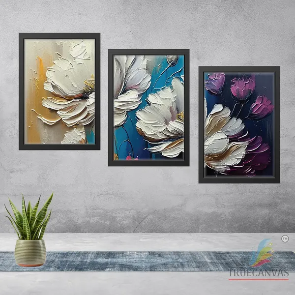Black__Abstract_Canvas_Painting_Set_Of_3_Wall_Hanging_Frame_|_For_Home,_Living_Room_Gallery_&_Office,_Black,_Size_-_13.50_X_19.50_Inch,_Sf120