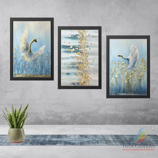 Black__Abstract_Canvas_Painting_Set_Of_3_Wall_Hanging_Frame_|_For_Home,_Living_Room_Gallery_&_Office,_Black,_Size_-_13.50_X_19.50_Inch,_Sf122