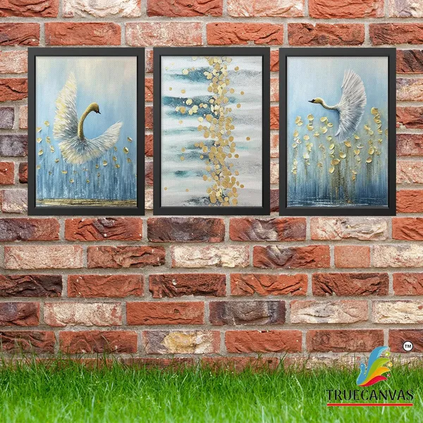 Black__Abstract_Canvas_Painting_Set_Of_3_Wall_Hanging_Frame_|_For_Home,_Living_Room_Gallery_&_Office,_Black,_Size_-_13.50_X_19.50_Inch,_Sf122