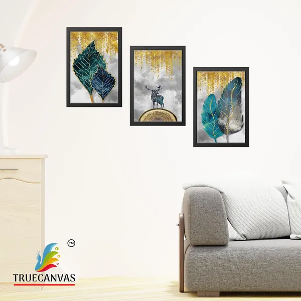 Multicolor_Abstract_Canvas_Painting_Set_Of_3_Wall_Hanging_Frame_|_For_Home,_Living_Room_Gallery_&_Office,_Black,_Size_-_13.50_X_19.50_Inch,_Sf124