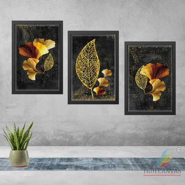 Black__Abstract_Canvas_Painting_Set_Of_3_Wall_Hanging_Frame_|_For_Home,_Living_Room_Gallery_&_Office,_Black,_Size_-_13.50_X_19.50_Inch,_Sf125