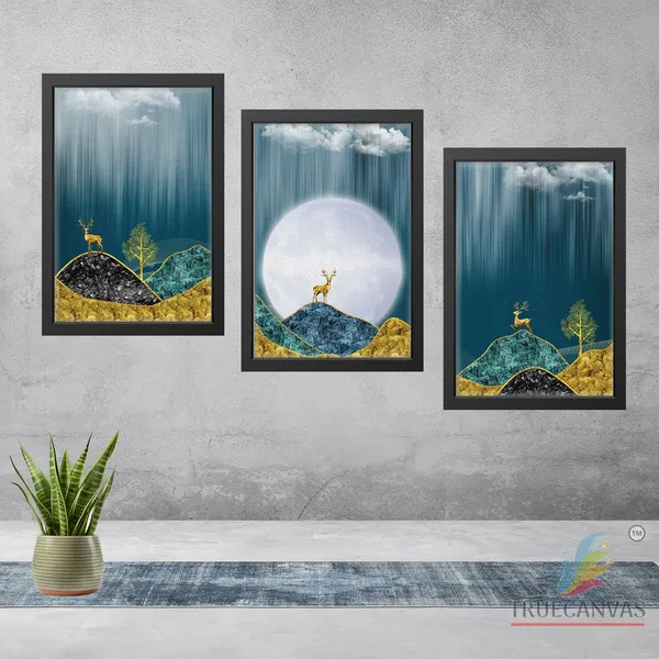 Black__Abstract_Canvas_Painting_Set_Of_3_Wall_Hanging_Frame_|_For_Home,_Living_Room_Gallery_&_Office,_Black,_Size_-_13.50_X_19.50_Inch,_Sf126