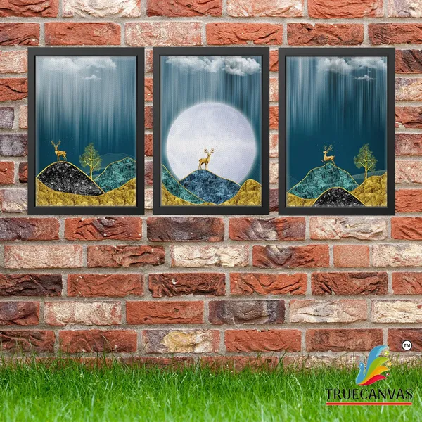 Black__Abstract_Canvas_Painting_Set_Of_3_Wall_Hanging_Frame_|_For_Home,_Living_Room_Gallery_&_Office,_Black,_Size_-_13.50_X_19.50_Inch,_Sf126