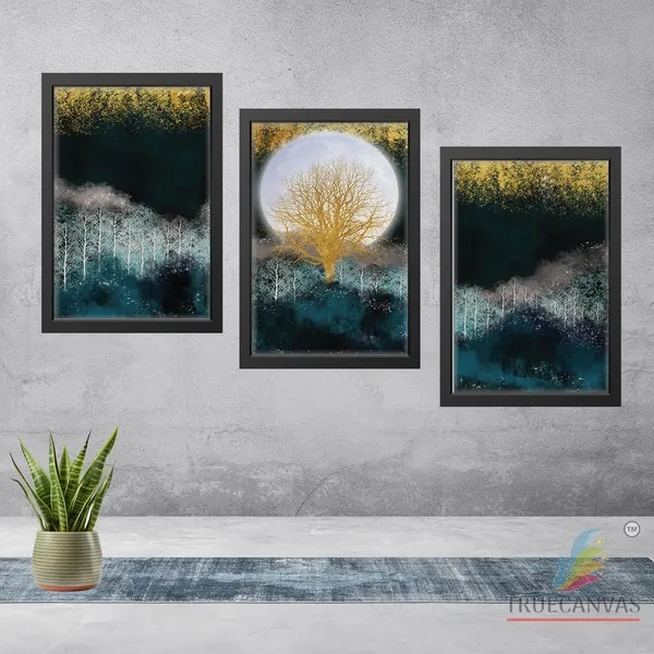Black__Abstract_Canvas_Painting_Set_Of_3_Wall_Hanging_Frame_|_For_Home,_Living_Room_Gallery_&_Office,_Black,_Size_-_13.50_X_19.50_Inch,_Sf128