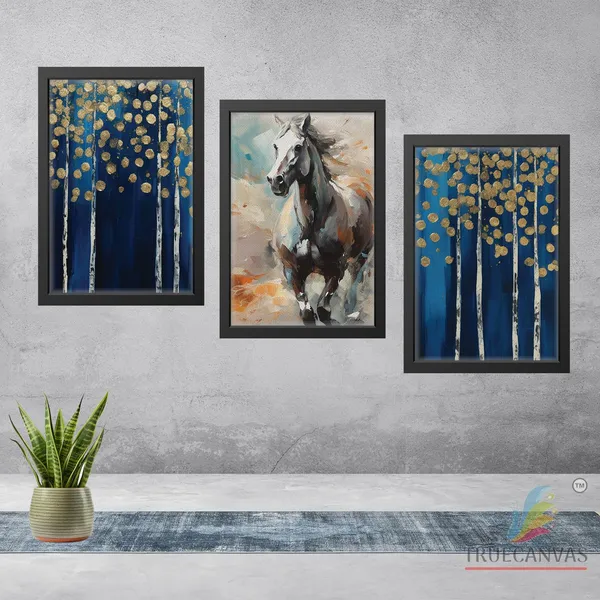 Black__Abstract_Canvas_Painting_Set_Of_3_Wall_Hanging_Frame_|_For_Home,_Living_Room_Gallery_&_Office,_Black,_Size_-_13.50_X_19.50_Inch,_Sf132