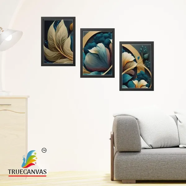 Black__Abstract_Canvas_Painting_Set_Of_3_Wall_Hanging_Frame_|_For_Home,_Living_Room_Gallery_&_Office,_Black,_Size_-_13.50_X_19.50_Inch,_Sf134