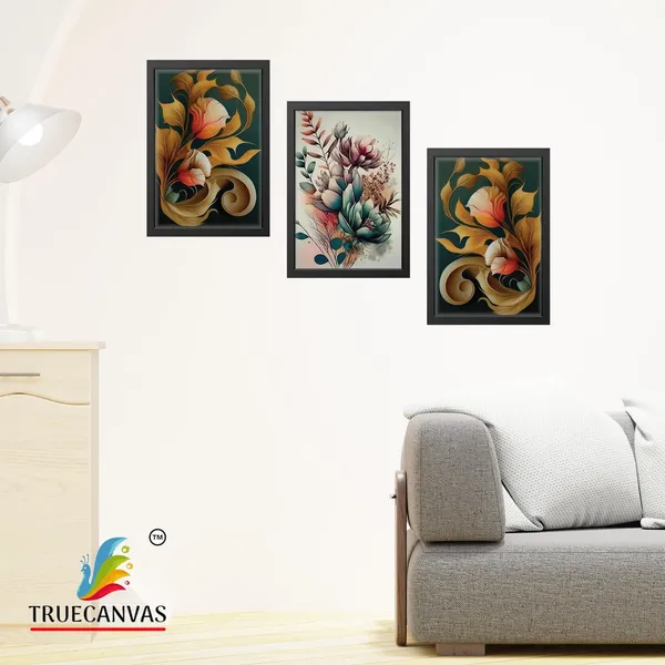 Black__Abstract_Canvas_Painting_Set_Of_3_Wall_Hanging_Frame_|_For_Home,_Living_Room_Gallery_&_Office,_Black,_Size_-_13.50_X_19.50_Inch,_Sf136