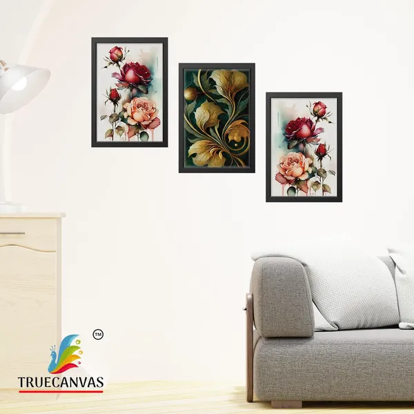 Black__Abstract_Canvas_Painting_Set_Of_3_Wall_Hanging_Frame_|_For_Home,_Living_Room_Gallery_&_Office,_Black,_Size_-_13.50_X_19.50_Inch,_Sf137